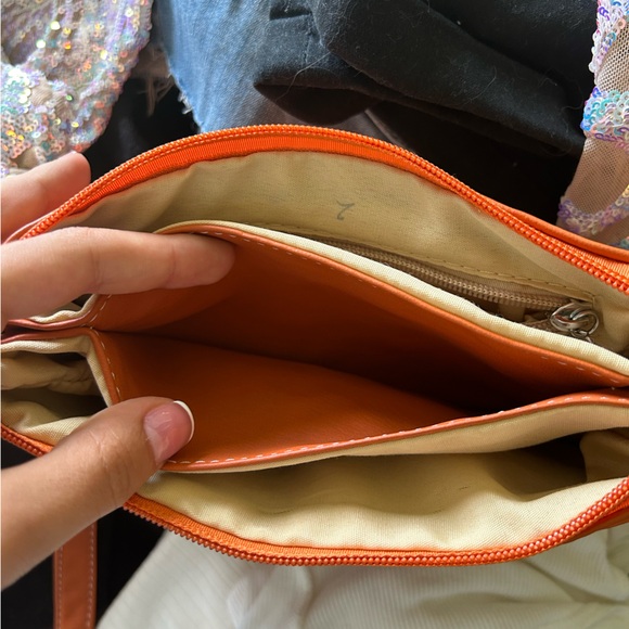 Vintage orange snake skin purse - Picture 6 of 8